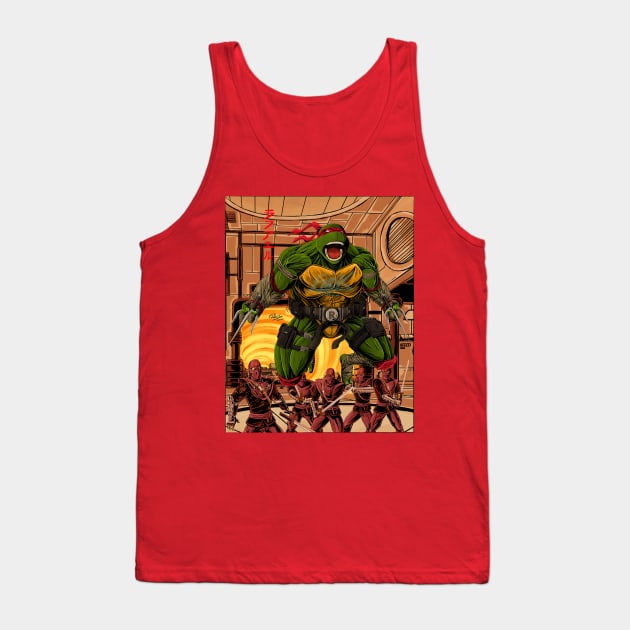 TMNT Raph Tank Top by FNDKSTUDIO